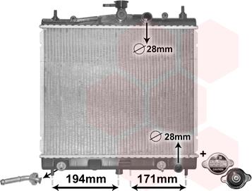 Van Wezel 13002248 - Radiators, Motora dzesēšanas sistēma autodraugiem.lv