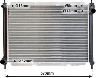 Van Wezel 13002261 - Radiators, Motora dzesēšanas sistēma autodraugiem.lv