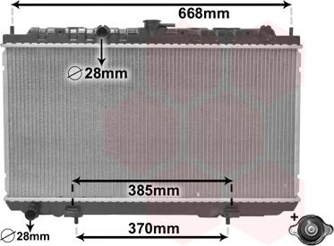 Van Wezel 13002215 - Radiators, Motora dzesēšanas sistēma autodraugiem.lv