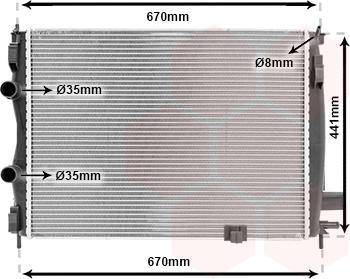 Van Wezel 13002287 - Radiators, Motora dzesēšanas sistēma autodraugiem.lv