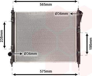 Van Wezel 13012711 - Radiators, Motora dzesēšanas sistēma autodraugiem.lv