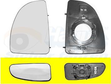 Van Wezel 1747836 - Spoguļstikls, Ārējais atpakaļskata spogulis autodraugiem.lv