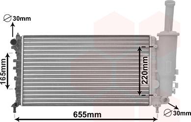 Van Wezel 17002999 - Radiators, Motora dzesēšanas sistēma autodraugiem.lv