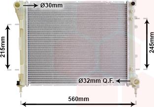 Van Wezel 17002403 - Radiators, Motora dzesēšanas sistēma autodraugiem.lv