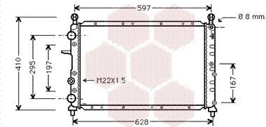 Van Wezel 17002099 - Radiators, Motora dzesēšanas sistēma autodraugiem.lv