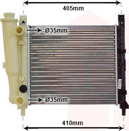 Van Wezel 17002076 - Radiators, Motora dzesēšanas sistēma autodraugiem.lv