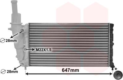 Van Wezel 17002140 - Radiators, Motora dzesēšanas sistēma autodraugiem.lv