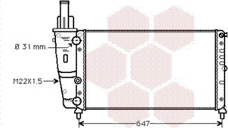 Van Wezel 17002141 - Radiators, Motora dzesēšanas sistēma autodraugiem.lv