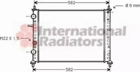 Van Wezel 17002162 - Radiators, Motora dzesēšanas sistēma autodraugiem.lv