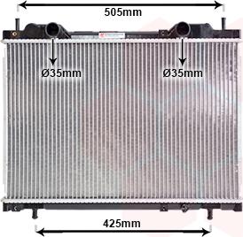 Van Wezel 17002167 - Radiators, Motora dzesēšanas sistēma autodraugiem.lv