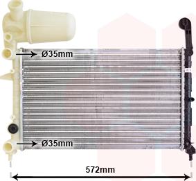 Van Wezel 17002101 - Radiators, Motora dzesēšanas sistēma autodraugiem.lv