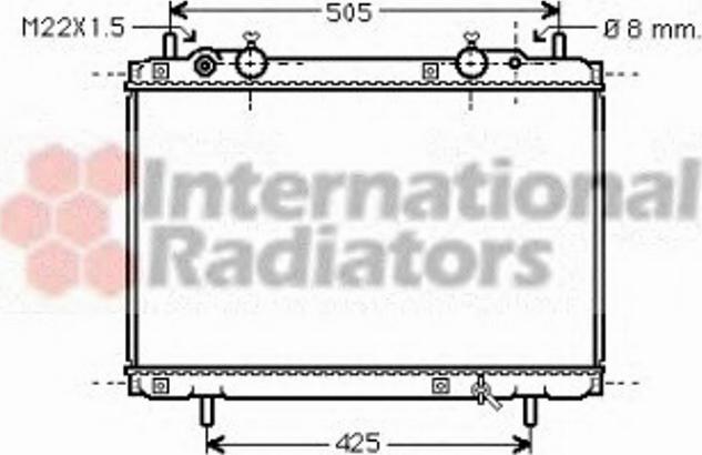 Van Wezel 17002180 - Radiators, Motora dzesēšanas sistēma autodraugiem.lv