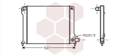 Van Wezel 17002123 - Radiators, Motora dzesēšanas sistēma autodraugiem.lv