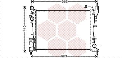 Van Wezel 17002358 - Radiators, Motora dzesēšanas sistēma autodraugiem.lv