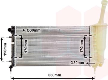 Van Wezel 17002300 - Radiators, Motora dzesēšanas sistēma autodraugiem.lv