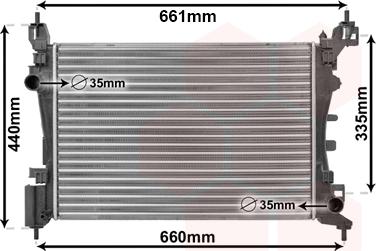 Van Wezel 17002318 - Radiators, Motora dzesēšanas sistēma autodraugiem.lv