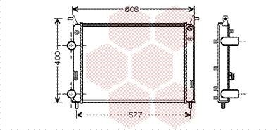 Van Wezel 17002336 - Radiators, Motora dzesēšanas sistēma autodraugiem.lv