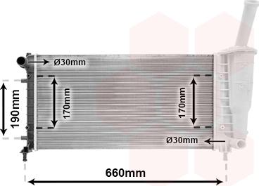 Van Wezel 17002290 - Radiators, Motora dzesēšanas sistēma autodraugiem.lv