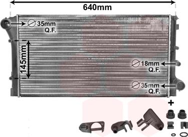 Van Wezel 17002292 - Radiators, Motora dzesēšanas sistēma autodraugiem.lv