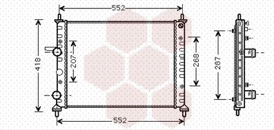 Van Wezel 17002249 - Radiators, Motora dzesēšanas sistēma autodraugiem.lv