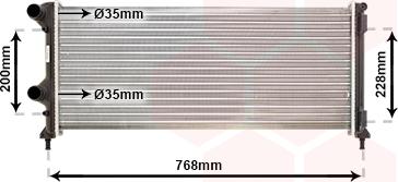 Van Wezel 17002250 - Radiators, Motora dzesēšanas sistēma autodraugiem.lv