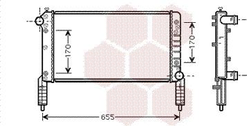 Van Wezel 17002264 - Radiators, Motora dzesēšanas sistēma autodraugiem.lv