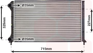 Van Wezel 17002262 - Radiators, Motora dzesēšanas sistēma autodraugiem.lv