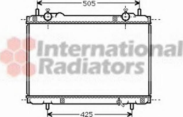 Van Wezel 17002207 - Radiators, Motora dzesēšanas sistēma autodraugiem.lv
