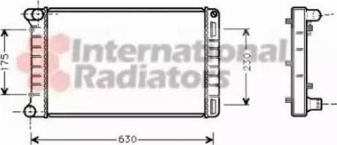 Van Wezel 17002212 - Radiators, Motora dzesēšanas sistēma autodraugiem.lv