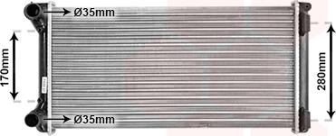 Van Wezel 17002210 - Radiators, Motora dzesēšanas sistēma autodraugiem.lv