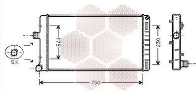 Van Wezel 17002211 - Radiators, Motora dzesēšanas sistēma autodraugiem.lv