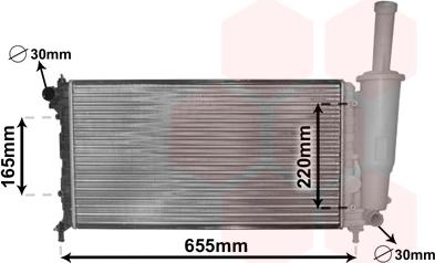 Van Wezel 17002218 - Radiators, Motora dzesēšanas sistēma autodraugiem.lv