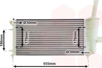 Van Wezel 17002281 - Radiators, Motora dzesēšanas sistēma autodraugiem.lv