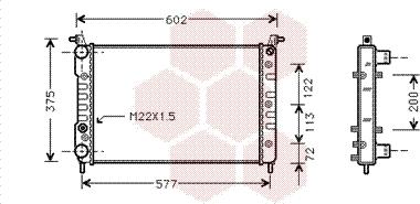 Van Wezel 17002225 - Radiators, Motora dzesēšanas sistēma autodraugiem.lv