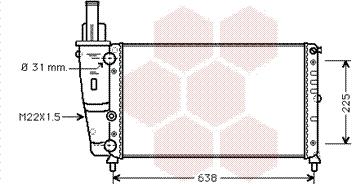 Van Wezel 17002228 - Radiators, Motora dzesēšanas sistēma autodraugiem.lv