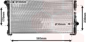 Van Wezel 17002279 - Radiators, Motora dzesēšanas sistēma autodraugiem.lv