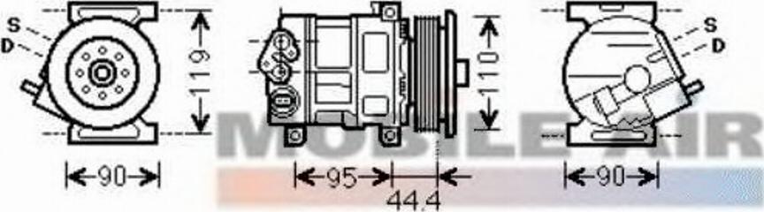 Van Wezel 1700K394 - Kompresors, Gaisa kond. sistēma autodraugiem.lv