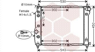 Van Wezel 81002069 - Radiators, Motora dzesēšanas sistēma autodraugiem.lv