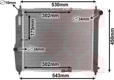 Van Wezel 81002066 - Radiators, Motora dzesēšanas sistēma autodraugiem.lv