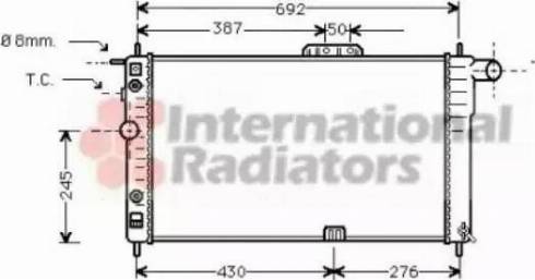 Van Wezel 81002003 - Radiators, Motora dzesēšanas sistēma autodraugiem.lv