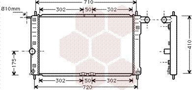 Van Wezel 81002016 - Radiators, Motora dzesēšanas sistēma autodraugiem.lv