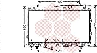 Van Wezel 83002090 - Radiators, Motora dzesēšanas sistēma autodraugiem.lv