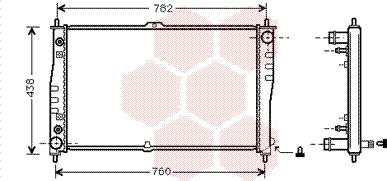 Van Wezel 83002019 - Radiators, Motora dzesēšanas sistēma autodraugiem.lv