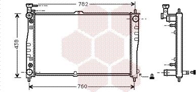 Van Wezel 83002021 - Radiators, Motora dzesēšanas sistēma autodraugiem.lv