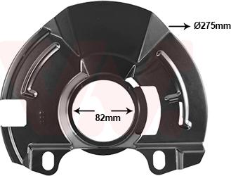 Van Wezel 8252371 - Dubļu sargs, Bremžu disks autodraugiem.lv