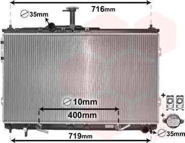 Van Wezel 82002402 - Radiators, Motora dzesēšanas sistēma autodraugiem.lv