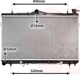 Van Wezel 82002044 - Radiators, Motora dzesēšanas sistēma autodraugiem.lv