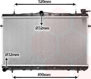 Van Wezel 82002043 - Radiators, Motora dzesēšanas sistēma autodraugiem.lv