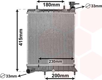 Van Wezel 82002085 - Radiators, Motora dzesēšanas sistēma autodraugiem.lv