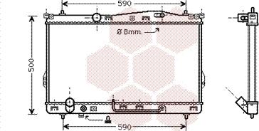 Van Wezel 82002078 - Radiators, Motora dzesēšanas sistēma autodraugiem.lv